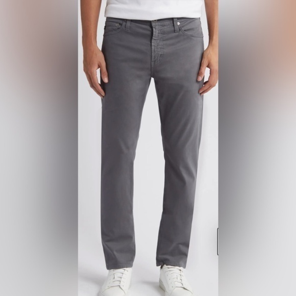 AG Men’s Everett Slim Straight Stretch Blue Gray Jeans size 36x32